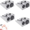 4 Pcs Magnesium Mini Pencil Sharpener, 2-Hole, Hand Held Pencil