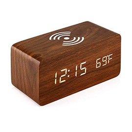 Itigoitie Digital Wooden Alarm Clock