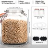 [UPGRADE] 2 Pack Square Super Wide Mouth Airtight Glass Storage
