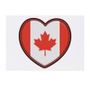 'Canada Flag Heart' Temporary Tattoo - Water Resistant, Skin-Safe, Non-Toxic