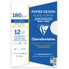 Clairefontaine 196155AMZC Set of 2 Packs of Drawing Paper 180