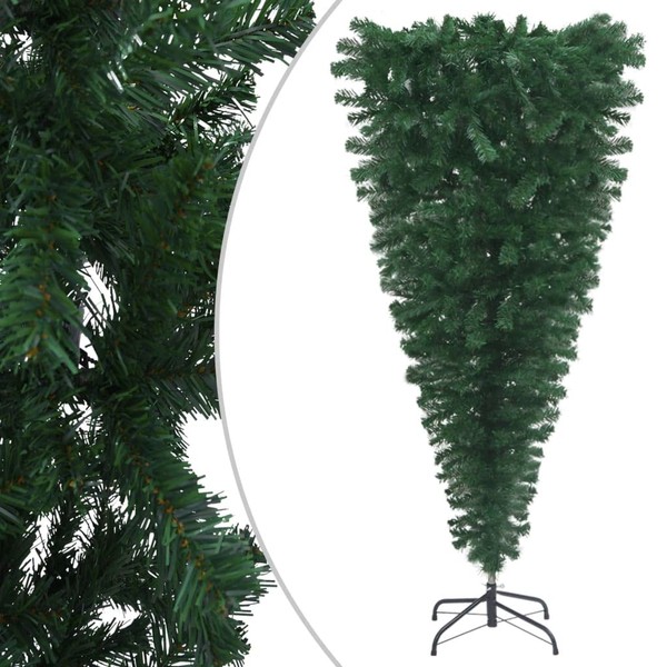 Casafoyer Upside-Down Artificial Christmas Tree with Stand Green 82.7"