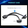 iKKEGOL Underdash OBD2 Splitter Y Cable, 1 Male to 2