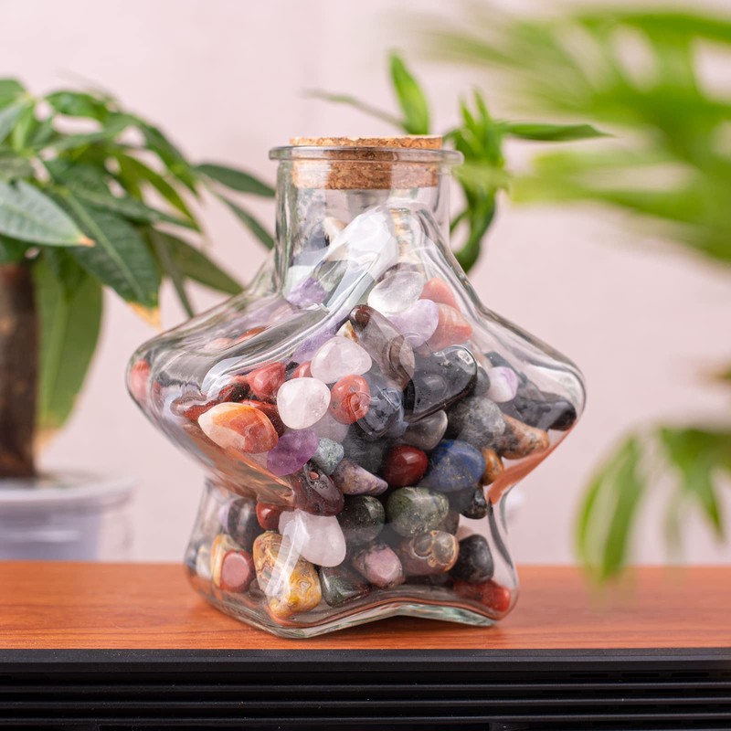 SigMntun Polished Stone Set - 200 pcs Tumbled Stones and