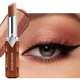 Erinde Barra de Sombra de Ojos con Purpurina y Degradado de 3 Colores | Sombra de Ojos Mate en Crema, Larga Duración Resistente al Agua, Acabados Mate