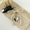 SMUOBT 2Pcs Cute Keychain Bow Keychain for Women, Pearl Bow