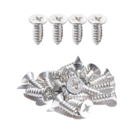 IMScrews 50pcs #14 x 3/4" (19mm) Stainless Flat Head Phillips Wood Screws 18-8 (304) Stainless Steel Countersunk Self Tapping Screws