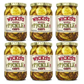 Wickles Wicked Sandwich & Snack Chips, 16 OZ (Pack of 6)