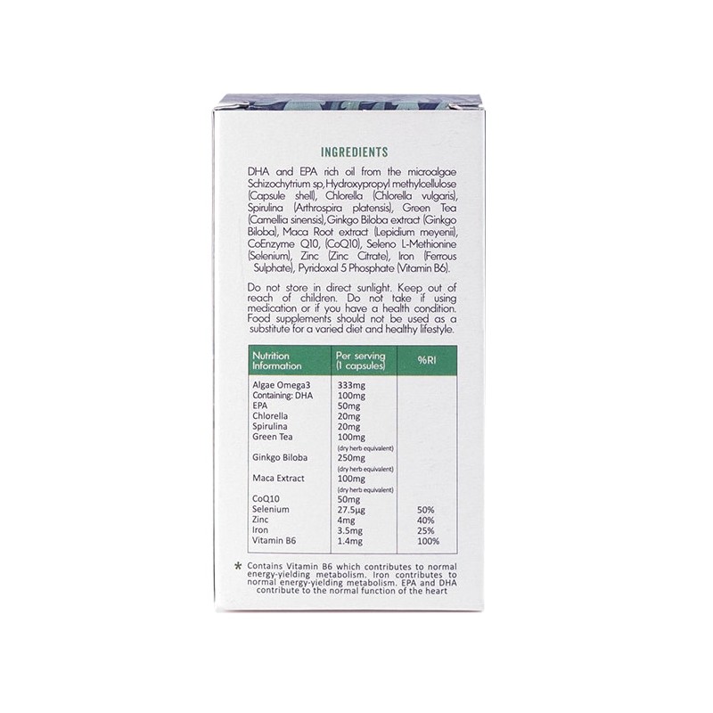 Grass & Co BOOST Sea Greens Algae Omega-3 for Men