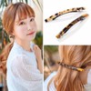 Hair Barrettes Tortoise Shell Cellulose Acetate Hair Clips, Elegant Rectangular