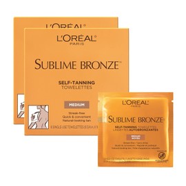 L'Oreal Paris Sublime Bronze Self-Tanning Body Towelettes, 6 Count