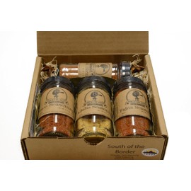 South of the Border Gift Set of 4 ~ Gift Set by High Plains Spice Company ~ Gourmet Meat and Veggie Spice Blends & Rubs For Beef, Chicken, Veggies & All Recipes ~ Spice Blends Handcrafted In Colorado