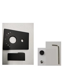 KES Shower Handle and Cover for Two and Three Function Shower System Matte Black, XB-PH-BK