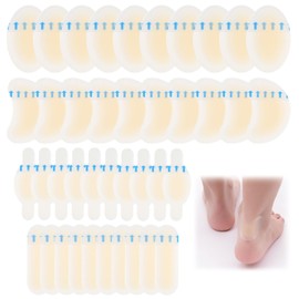40 Pcs Blister Plasters, Waterproof Heel Protector for Long Walks, Blister Prevention Bandages Running Hiking Dancing Daily Wear, Protect Fingers Toes Forefoot and Heel from Shoe Rubbing