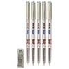 SAINO GlideStic Ballpoint Pens, BLUE, Fine Point (0.6mm), Pack of