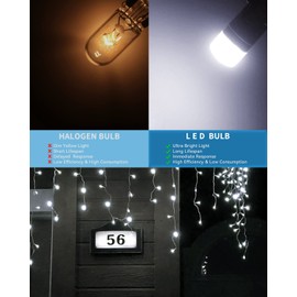 Keiurot House Number Light Bulb 194 193 Bulb Address Sign LED Replacement Address Light Bulb Kit,Landscape RV and Cabinet Lighting White,10-30Volt AC/DC 4Pack