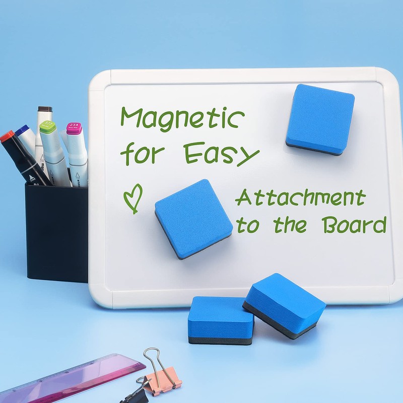Tamaki 12 Pack Magnetic Whiteboard Eraser, Dry Eraser Board Erasers,
