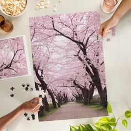 Cherry Orchard Blossoms (1000 Piece Puzzle, Challenging Jigsaw Puzzle for Adults, Made in USA)