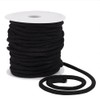 BENECREAT 25m/27.34 Yards Black Drawstring Replacement Rope, 6mm Polycotton Soft