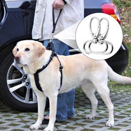 Pack of 35 Carabiner Hooks with Swivel 25 mm Key Ring Carabiner Clasp Key Ring D-Rings Swivel Clasp Lobster Rotating Lobster Clasps for Lanyard Macrame Bag Silver