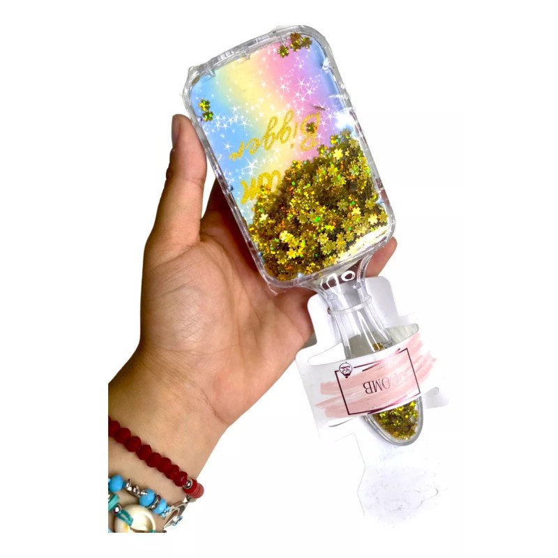 COMB Cepillo Para Niñas Con Dibujos Increíbles Y Brillos Movible