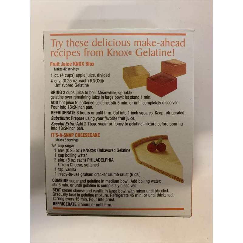 Knox NEW Knox Original Gelatine, Unflavored (1oz 4 Envelopes) (Qty
