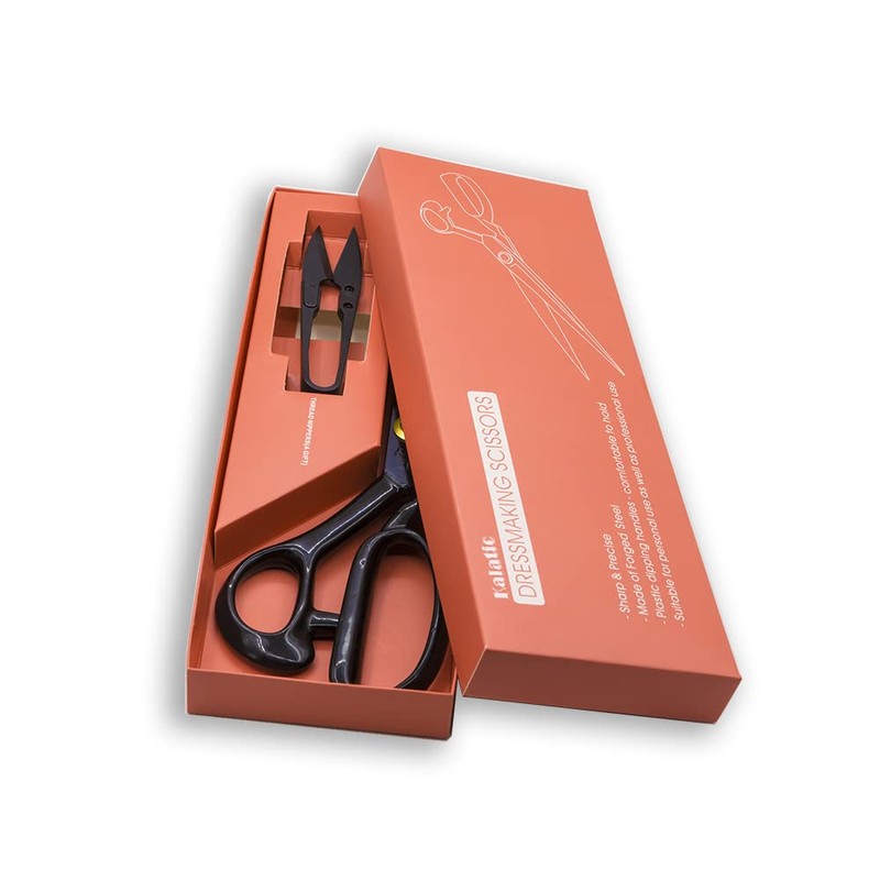 Left-Handed Dressmaking Scissors by Kalatic - Dressmaker fabric Shears Stainless