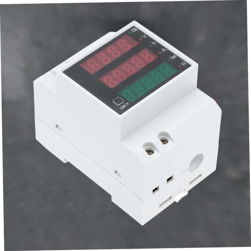 Operitacx Rail Volt Amp Power Meter 80-100a Digital Wattmeter Voltmeter