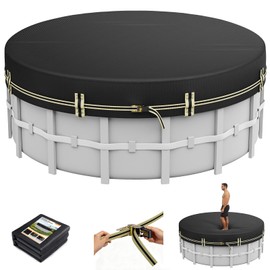 ZhenXingCheng 12 FT Round Pool Cover for Above Ground Pool, 500D Oxford