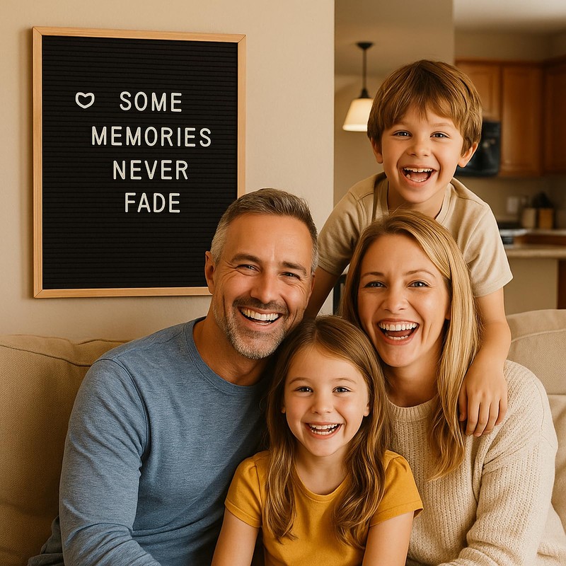 Large Felt Letter Board 24x30 Inch with 6 Sets of