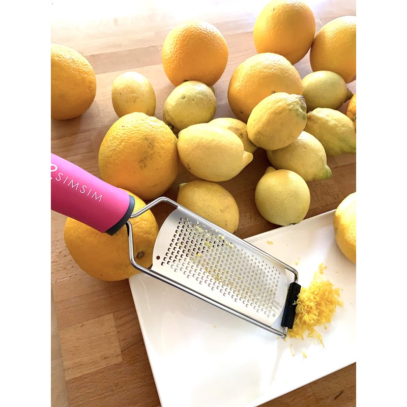 FVLFIL SimSim Fine Super Sharp Professional Grater Dishwasher Safe Multifunctional