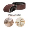 sourcing map 20pcs 2.5 x 14" Sanding Belts 5pcs Each