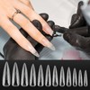 240 Pieces False Nails Nail System, Transparent Shape, Full Coverage,