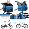 Dog Bike Basket, Soft-Sided Pet Bike Carrier with 4 Mesh
