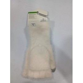 Alpine Design Women's Cream Color Fuzzy Rib Pop Top Gloves. NWT!!! D31