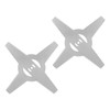2PCS Mower Blades 4 Teeth Head Blades 7.9in Stainless Steel