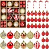 Unbranded 40 Piece/ box Christmas Tree Ornaments Unique Round Christmas