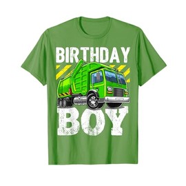 Birthday Boy Garbage Truck Birthday Party Boys Gift for Kids T-Shirt