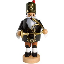 KWO Miner Smoking Men Incense Holder, Bugle, 20 cm, Wood Multicolour, One Size