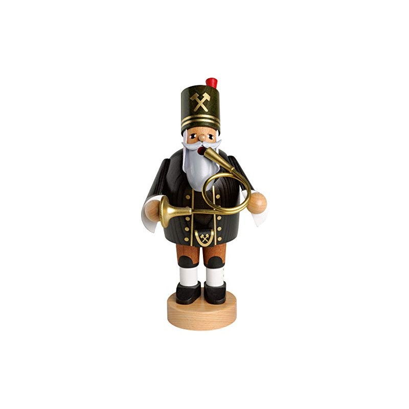 KWO Miner Smoking Men Incense Holder, Bugle, 20 cm, Wood
