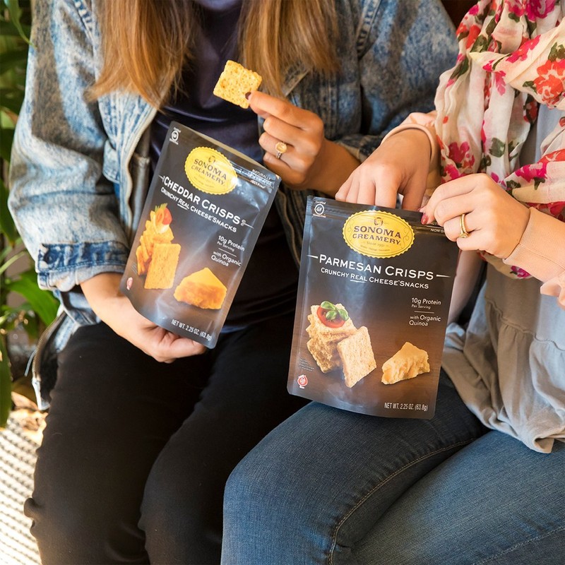 Sonoma Creamery Cheese Crisps - Cheddar Savory Cheese Cracker Snack