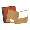 Earthwise by Oxford Twin Pocket Folders, Letter Size, Assorted Colors, 25 per Box (78513)