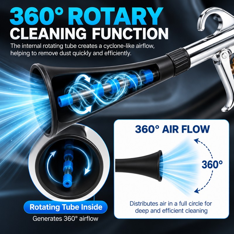 High Pressure Air Blow Gun for Car Interior Cleaning –