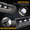 MSIZOY Front Bumper LED Fog Light Compatible With For Ford