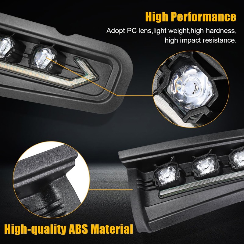 MSIZOY Front Bumper LED Fog Light Compatible With For Ford