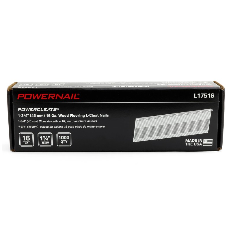 Powernail L17516 16 Gauge 1-3/4 Inch Length L-Cleat Nails for