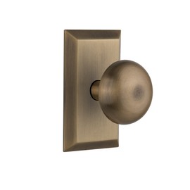 Nostalgic Warehouse Studio Plate & New York Round Door Knob