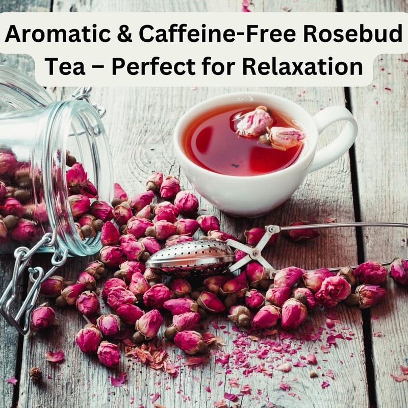 Premium Dried Rose Buds 50g– 100% Natural Edible Rosebuds for