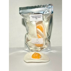 Freeze Dried Gummy Candy Fried Egg Puffs *Pick Size* Made Fresh To Order - 3 oz