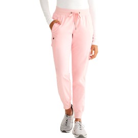 Healing Hands Women's Scrub Pant 7 Pockets Elastic Drawstring, with Moisture Wicking & 2-Way Stretch Technology - 9244, M, Pink Popsicle
